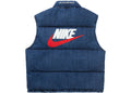 Supreme Nike Denim Puffer Vest Indigo