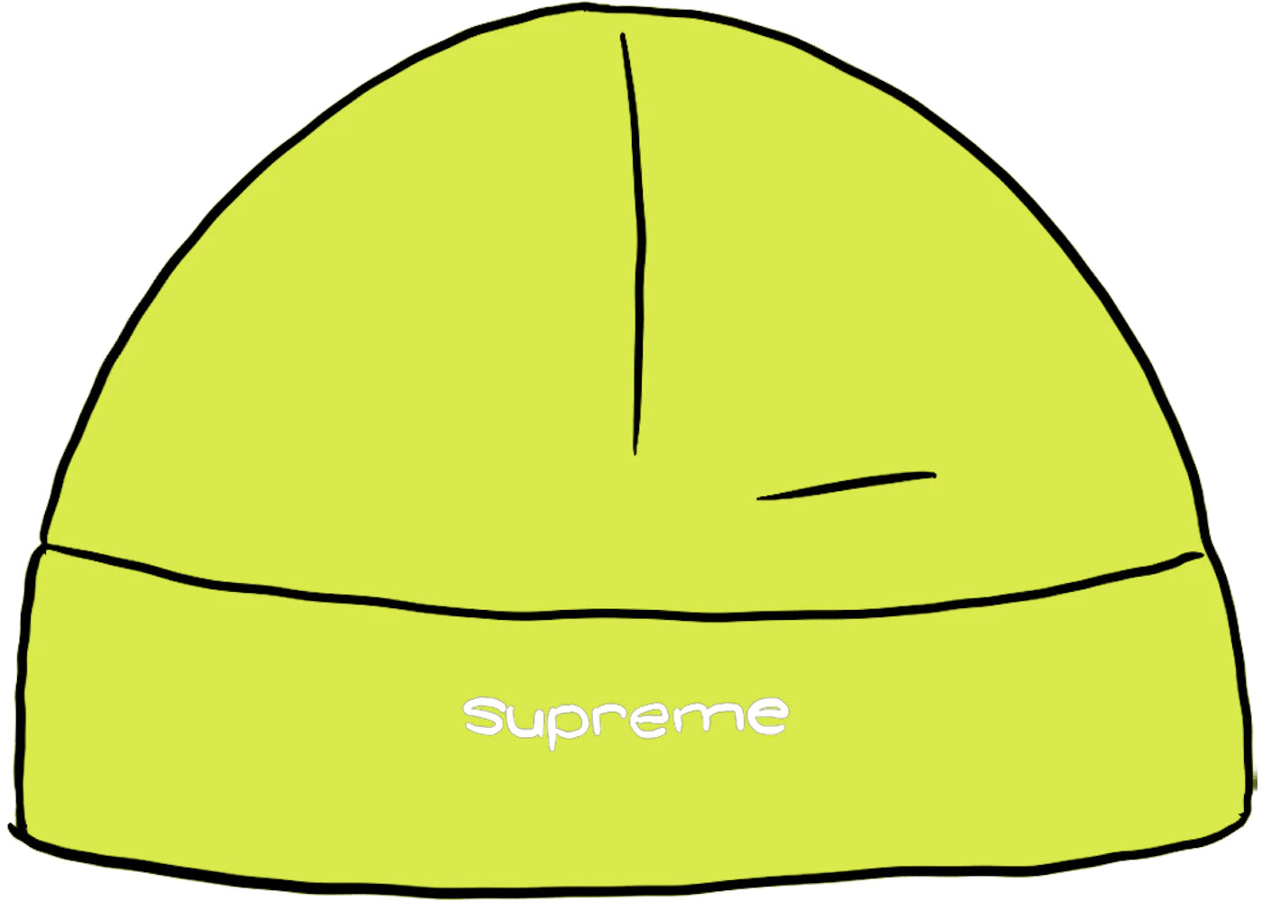 Supreme Polartec Beanie Bright Lime