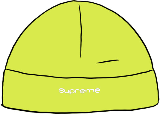 Supreme Polartec Beanie Bright Lime