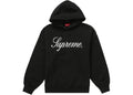 Supreme Raised Script Hooded Sweatshirt Black