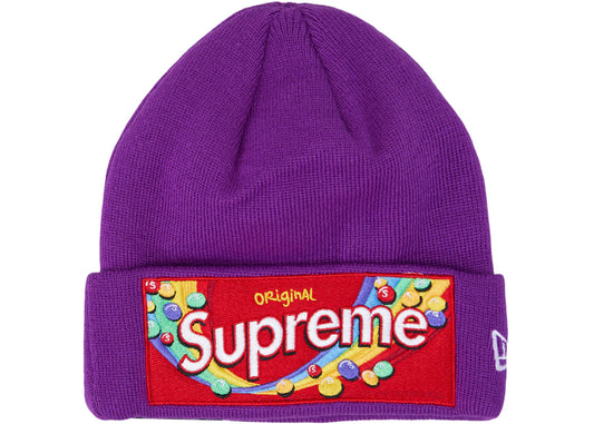 Supreme Skittles New Era Beanie Purple