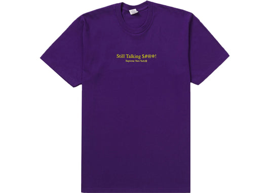 Supreme Still Talking Tee Purple