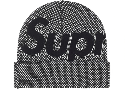 Supreme Studded Knockout Big Logo Beanie Black