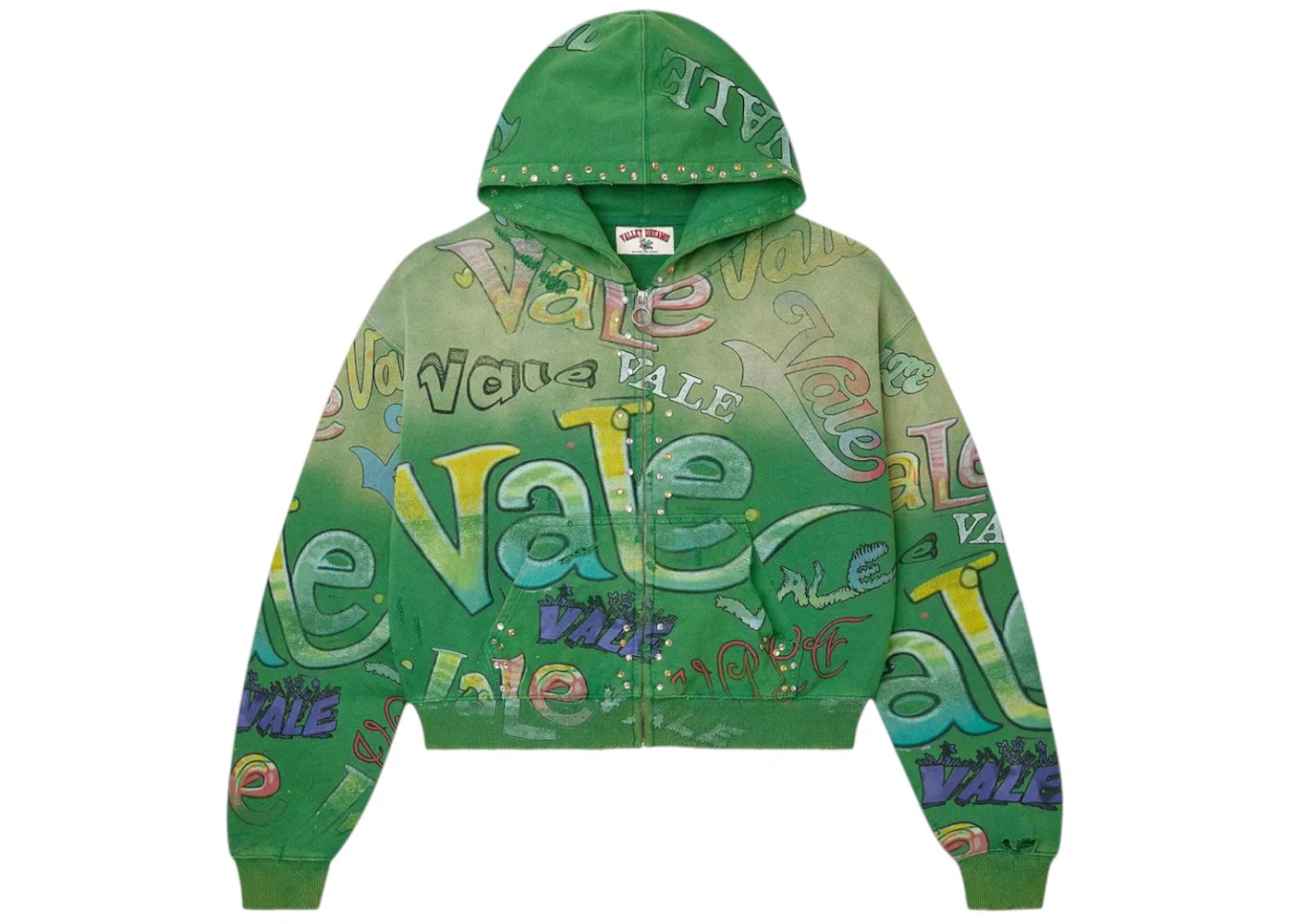 Vale Forever Spearmint Zip Up Hoodie Green