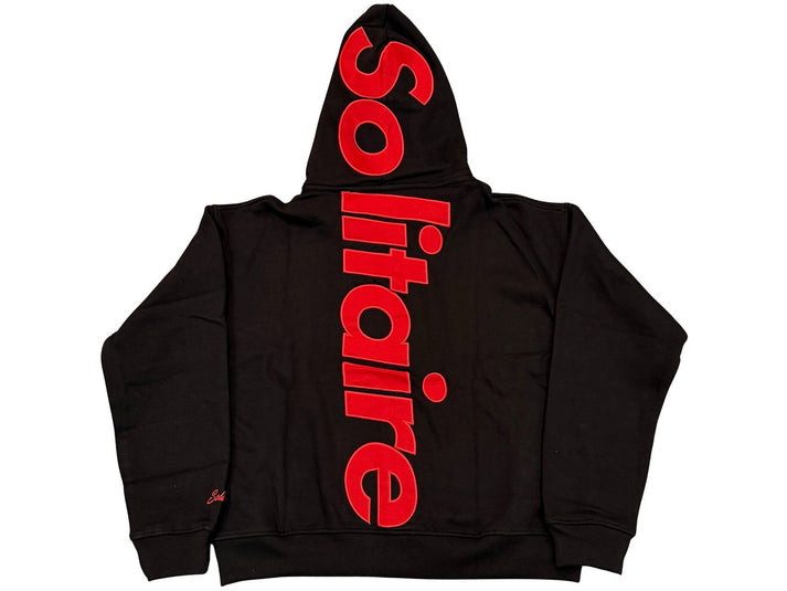 Solitaire Zip Up Black Red