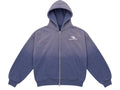 LUV ABOMINABLE Bom B Logo Full-Zip Hoodie NAVY