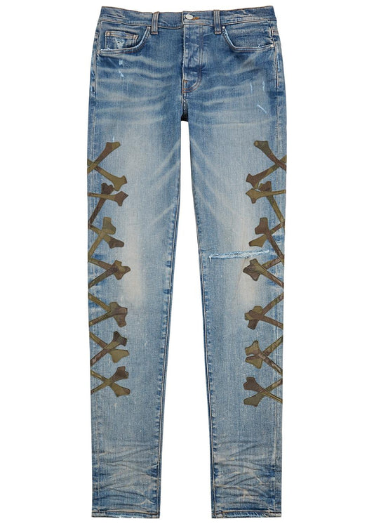 Amiri Camo Bones Jeans