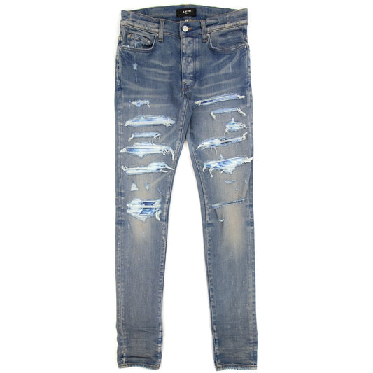 Amiri TIE DYE BANDANA THRASHER JEANS