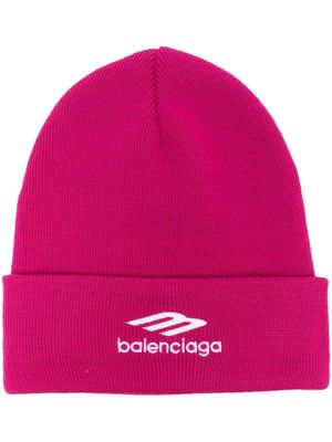 Balenciaga logo-embroidered sports-icon beanie - Pink – Motion