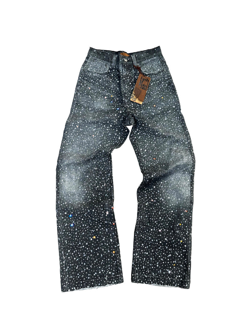 Birth Of Royal Child 20K Swarovski Diamond Pants Black