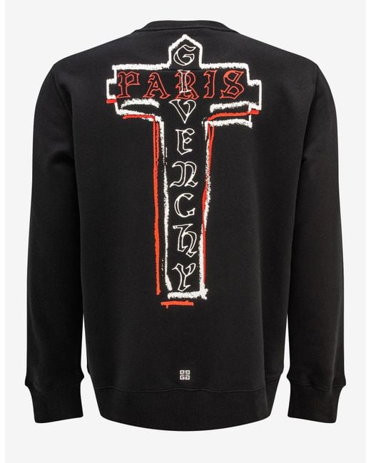 Givenchy Black Cross Logo Sweatshirt