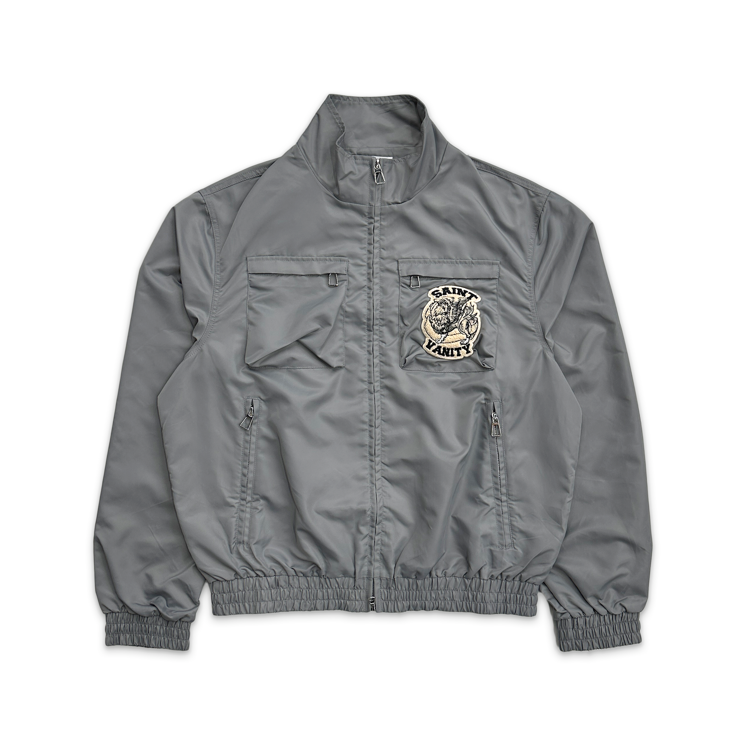 SAINT VANITY  NYLON CARGO JACKET "GREY"