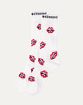 chrome heart chomper sock White
