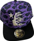 Hellstar Cheetah Print Snapback Hat Purple