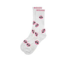 chrome heart chomper sock pink