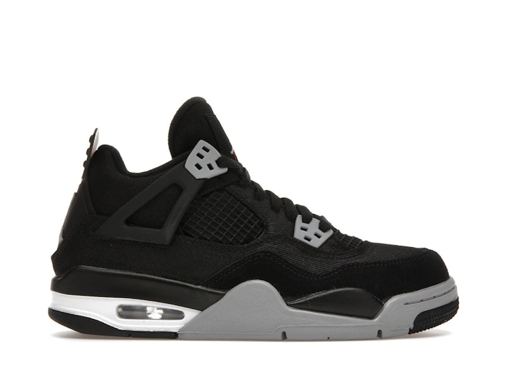 Jordan 4 Retro Black Canvas (GS)
