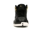 Jordan 12 Retro Black Metallic Gold White (Women's)