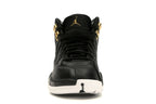 Jordan 12 Retro Black Metallic Gold White (Women's)