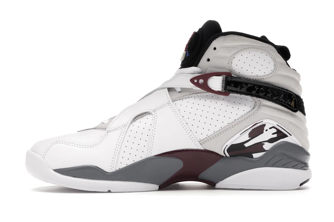 Jordan 8 Retro White Burgundy (Women's)