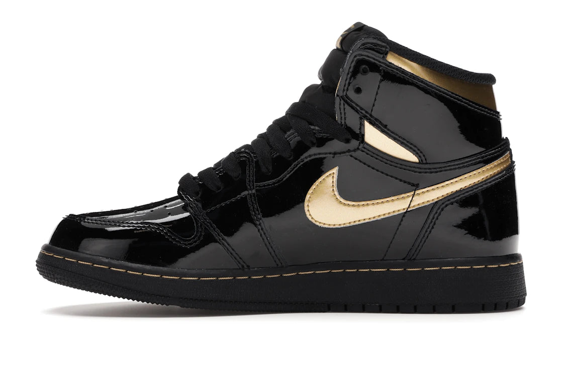 Jordan 1 Retro High Black Metallic Gold (2020) (GS)