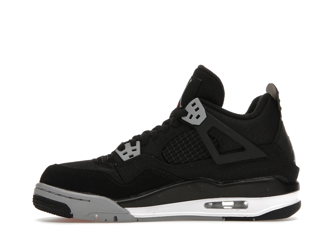 Jordan 4 Retro Black Canvas (GS)