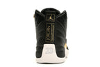 Jordan 12 Retro Black Metallic Gold White (Women's)