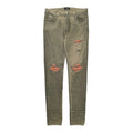 Amiri MX1 Bandana Patch Jeans Military Green