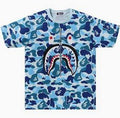 BAPE Kids ABC Camo Shark Tee 'Blue'