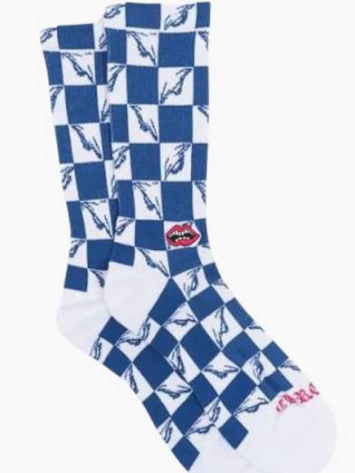 Chrome Hearts x Matty Boy 99 Eyes Socks blue White Red