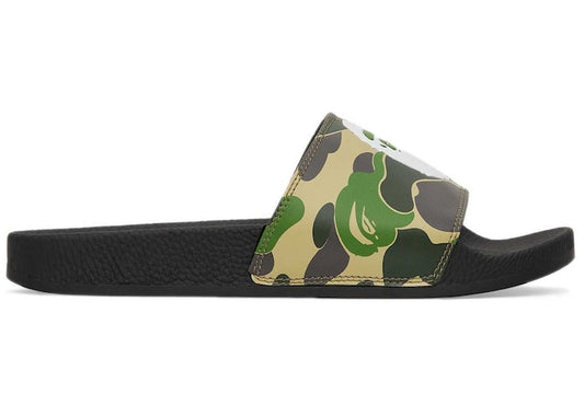 A Bathing Ape ABC Camo Slide Green