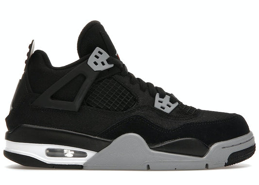 Jordan 4 Retro Black Canvas (GS)