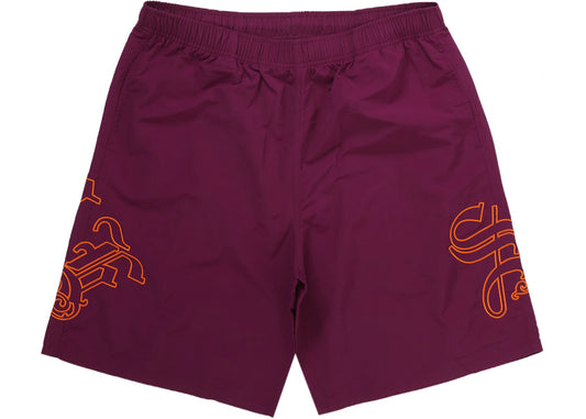 Supreme Old English Nylon Short Plum