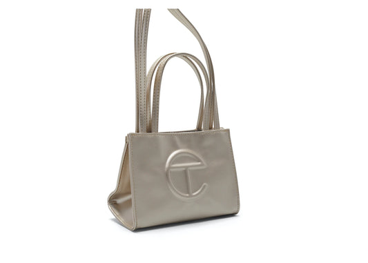 Telfar Shopping Bag Small Gold